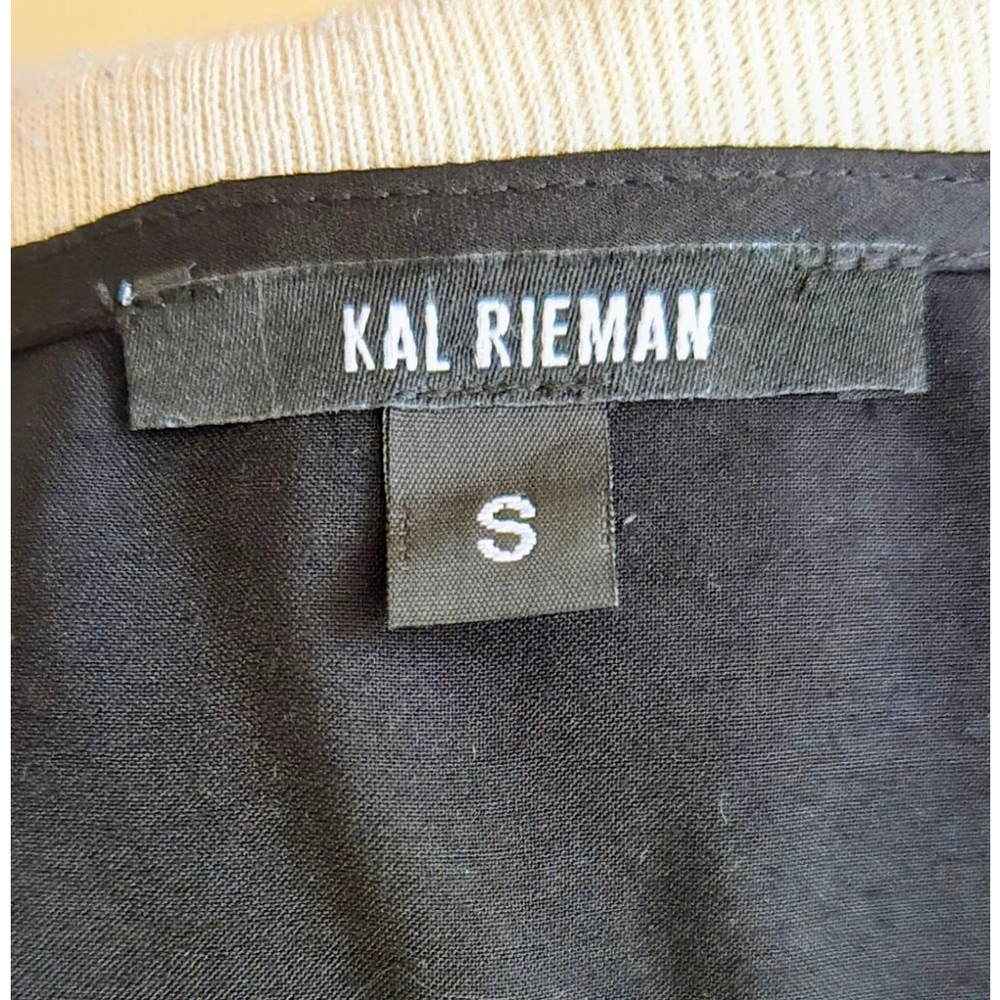 Kal Rieman Black Tie Front Top Size S - Picture 4 of 6